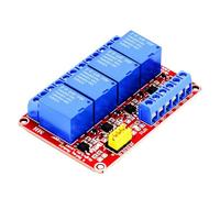 4 Channel Relay Module 5V 12V Board Shield with Optocoupler Isolation Support High and Low Level Trigger 12V