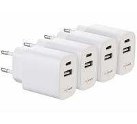 4 chargeurs secteur USB-A / USB-C 17 W - Revolt