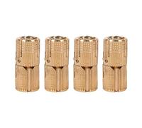 4 charnières à barillet en cuivre dissimulées pour armoires, charnières invisibles avec un angle d’ouverture de 180°, charnières robustes anti-rouille pour plans de travail de 10/1 (10mm)