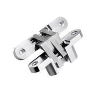 4 charnières invisibles for portail, en acier inoxydable, à ouverture 180°, robustes et intégrées(70mm)