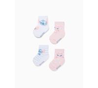 4 chaussettes stitch et angel multicolore 19/22