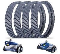 4 Chenilles de Remplacement Noir Nettoyeur Piscine Pneu Piste Roue R0526100 Compatible avec Zodiac Baracuda MX6/MX8 Nettoyage de Pis
