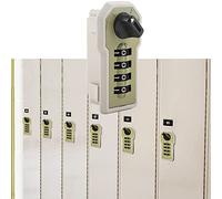 4 Chiffres Serrure à Code de Sécurité avec Clé, 4-Digit Cadenas à Combinaison, Serrure à Mot de Passe pour Armoire Placard Tiroir Boîte, 8.5 x 4.5 x 5 cm