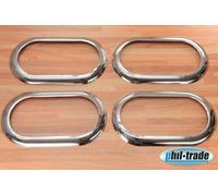 4 Chrome Frontière Ouvre-Porte Intérieur pour Renault Megane II Clio III Modus