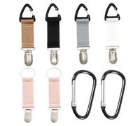 4 Clips Pour Chapeau Et 2 Clips Pour Sac, Équipés De 2 Mousquetons, Clips Portables, Clips Pour Chapeau Anti-Perte, Clips Polyvalents, Accessoires Pour Sacs.