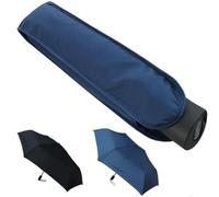4 CM PLAT - Parapluie Pliant Compact Mini Solide Femme Homme Petit Leger | Pliable - Resistant au Vent Automatique - Robuste - Fibre de Verre
