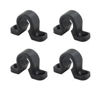 4 Colliers d'Espagnolette, Composite, Noir, pour Volet Battant