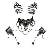 4 colliers ras du cou gothiques et bracelets bijoux steampunk accessoires femme collier victorien rétro engrenages dentelle vampire esclave costume steampunk Halloween Pâques