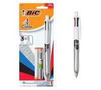 4-Color 3-in-1 Retractable Ballpoint Pen with Mechanical Pencil