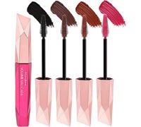 4 Colors Color Mascara Set,3d Fiber Mascara Green Black And White,Voluminating,Durable,Waterproof,Vegan,Thin Brush,Natural Eye Makeup