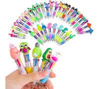 4 Colours In 1 Retractable Rollerball Pen, 36 Cute Pens, Colourful Pens For Children, Children's Parties, School