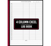 4 Column Excel Log Book: Smart Organizer for Daily Tracking and Accurate Data Management