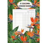 4 Column Ledger Book for Women: A Practical Simple Tracking Income and Expenses Accounting Record Book for Personal and Small Business Use