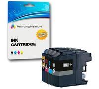 4 Compatibles LC-127XL LC-125XL Cartouches d'encre pour Brother DCP-J152W DCP-J4110DW MFC-J470DW MFC-J650DW MFC-J870DW MFC-J4410DW J4510DW J6520DW J6920DW - Noir/Cyan/Magenta/Jaune, Grande Capacité