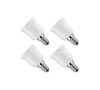 Lunartec 4 convertisseurs de douilles - Culot E14 vers ampoule E27