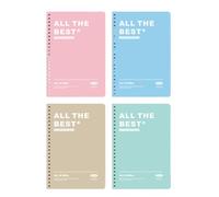 4 copies - La page intérieure de la bobine est épaisse et facile à déchirer. Papeterie pour salle de classe d'étudiant - Bobine A5 / Quatre saisons