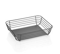 4 corbeilles de buffet GN nid en acier, 1/2, hauteur 8 cm, métal, revêtu par pulvérisation