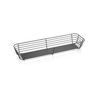 4 corbeilles de buffet GN nid en acier, 2/4, hauteur 8 cm, métal, revêtu par pulvérisation