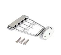 4 Cordes Cordier Chromé pour Basse 4 Trapèze Réglable 15 MM | Acier et Alliage de Zinc, Vis Incluses, Finition Plaquée Chrome, pour Réparation et Entretien
