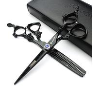 4 Couleur professionnel Ciseaux de coiffure japonais fait à la main Ciseaux de coiffure 5,5 pouces et 6 pouces