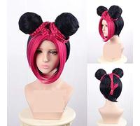 4 couleurs aventure Bizarre de JoJo vent d'or Jolyne Cujoh Kujo perruques JoJo no Kimyou na Bouken Buns tresses cheveux Cosplay perruques rose