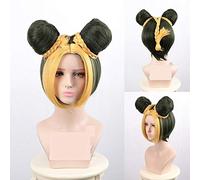 4 couleurs aventure Bizarre de JoJo vent d'or Jolyne Cujoh Kujo perruques JoJo no Kimyou na Bouken Buns tresses cheveux Cosplay perruques Orange
