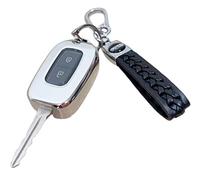 【4 Couleurs】 Z.MYUKI Spring Extreme EV Electric Protection clé avec Porte Clef pour Dacia Spring 2021-2023 2024 Accessoire Original (Silver)