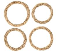 4 couronnes en osier Ø 15 à 30 cm