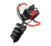 4 course essence Post trou pelle tarière essence tarière terre tarière sans fil pelle à gaz pour arbre de sol de jardin de poteau de clôture avec 3 tarières (5 pouces, 6 pouces et 8 pouces)