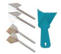 4 Couteaux À Outils De Plâtrage, 1 Morceau De Truelle En Plastique, Un Outil Pour Cloison Sèche D'Angle Intérieur, Une Truelle D'Angle Intérieure Et Extérieure.