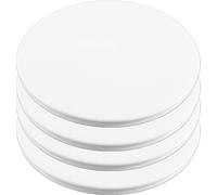4 couvercles Ø 23,5 cm en blanc pour saladier en mélamine et en verre Ø 23 cm