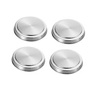 4 Couvercles Brûleur Cuisinière Rond Acier Inoxydable Facile Nettoyage | Kit 4 Pièces, Design Élégant Simple, Protège Saleté, la Cuisine Pratique