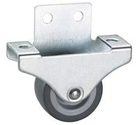 DÖNER + HELMER 791334 Roulette fixe spécial parquet, 38 x 18 mm, pneumatique en TPE Gris Multicolore