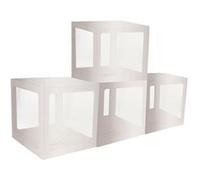 4 cubes carton rigide personnalisable 30cm argent - chaks 11594-80 Gris G