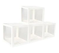 4 cubes carton rigide personnalisable 30cm blanc - chaks 11594 Blanc G