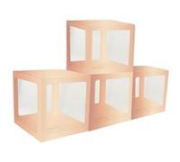 4 cubes carton rigide personnalisable 30cm or rose - chaks 11594-79 Rose G