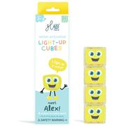 4 cubes lumineux Alex jaune