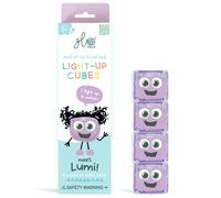 4 cubes lumineux Lila violet