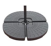 4 dalles de parasol à lester LEVHA CONCEPT USINE Noir G