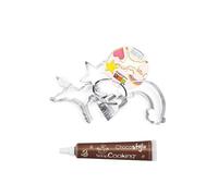 4 Découpoirs Licorne + 1 Stylo chocolat