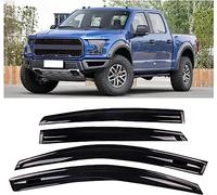 4 déflecteurs d'air pour Ford F-150 2011-2018,Fenêtre Latérale Visière Déflecteur Pare-Brise pour Pare-Pluie Bouclier Ventilation