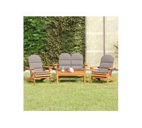 Ensemble de Salon de Jardin Bistrot Meubles Adirondack 5 pcs Bois Acacia vidaXL