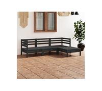 Vidaxl Salon De Jardin 4 Pcs Bois De Pin Massif