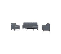 4-delige Loungeset met kussens en bolsters fluweel donkergrijs3278382