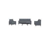 Vidaxl Ensemble De Canapés 4 Pcs Avec Coussins Gris Foncé Velours Gris