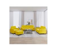 Ensemble de Canapés avec Coussins Sièges Salon 4 pcs Gris Foncé Velours vidaXL