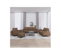 4-delige Loungeset stof bruin3201877