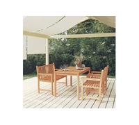 Vidaxl Ensemble À Dîner De Jardin 4 Pcs Bois De Teck Massif