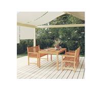 Vidaxl Ensemble À Dîner De Jardin 4 Pcs Bois De Teck Massif