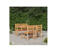 Ensemble à manger de jardin 5pcs Bois de teck massif meubles de jardin vidaXL